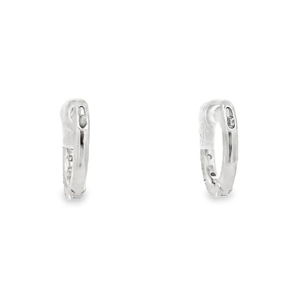 Diamond Hoop Earrings Image 3 Flora Gems Decatur, IL