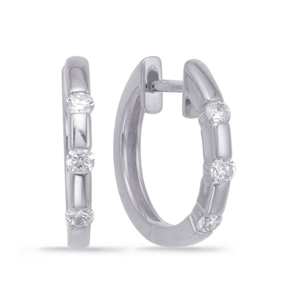 Diamond Hoop Earrings Flora Gems Decatur, IL
