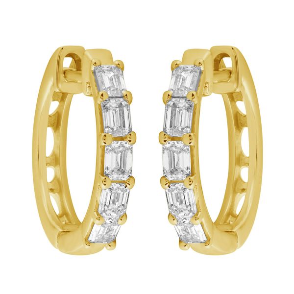 Diamond Hoop Earrings Flora Gems Decatur, IL