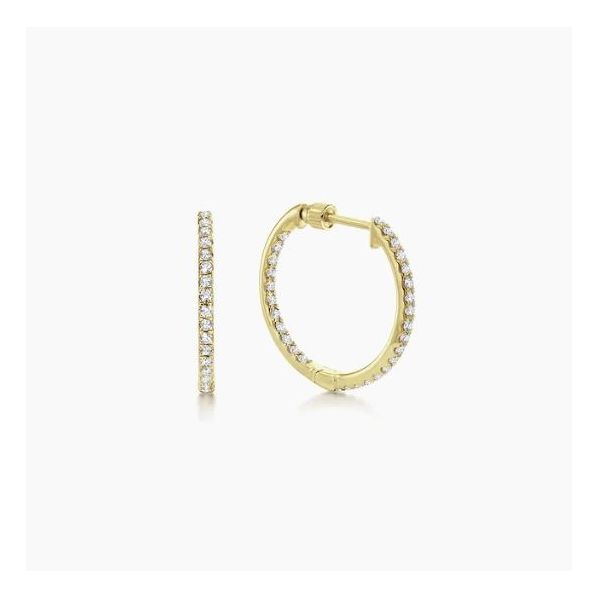 Diamond Hoop Earrings Flora Gems Decatur, IL