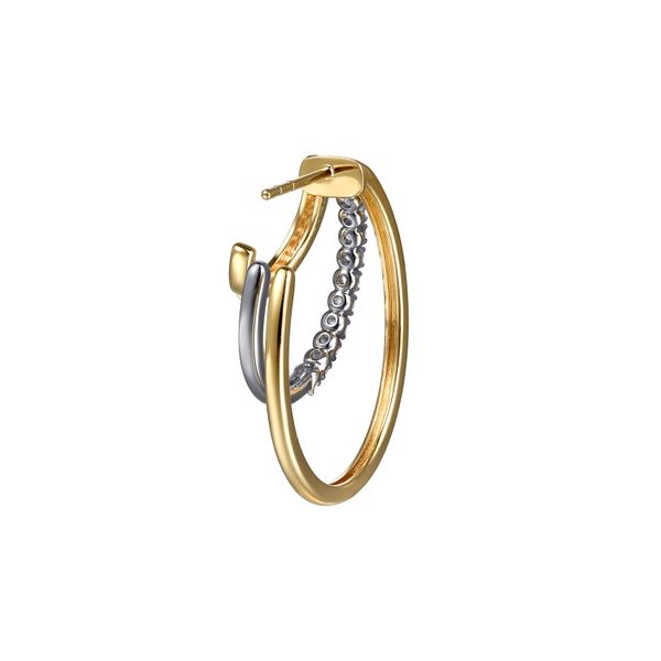 Diamond Hoop Earrings Image 3 Flora Gems Decatur, IL