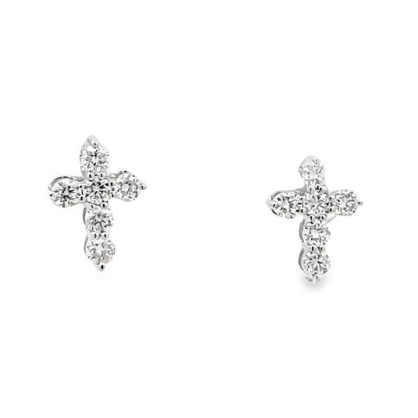 Diamond Cross Earrings Flora Gems Decatur, IL
