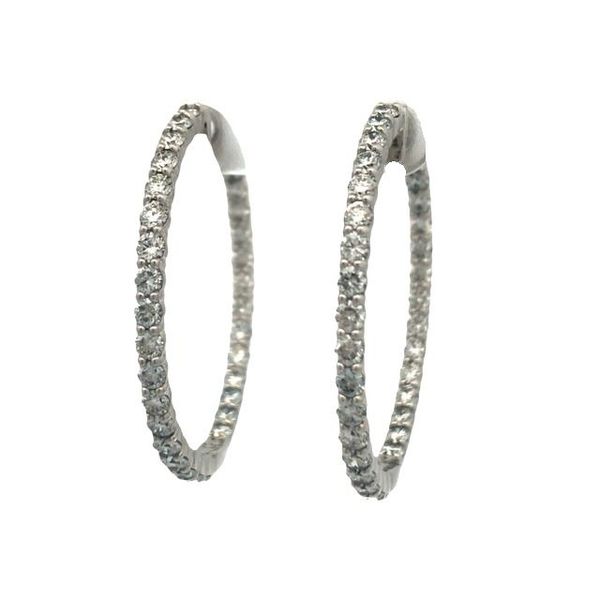 Lab Grown Diamond Hoop Earrings Flora Gems Decatur, IL