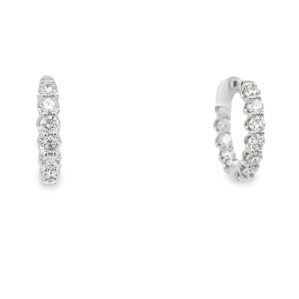 Lab Grown Diamond Hoop Earrings Flora Gems Decatur, IL