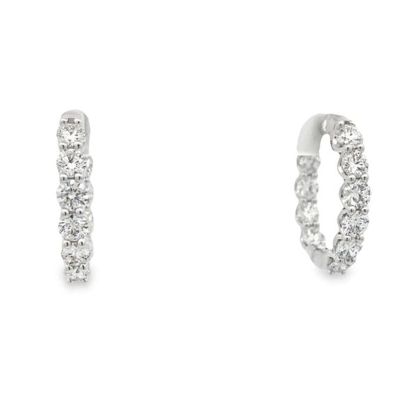 Lab Grown Diamond Hoop Earrings Flora Gems Decatur, IL