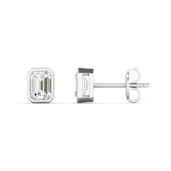 Lab Grown Diamond Earrings Image 2 Flora Gems Decatur, IL