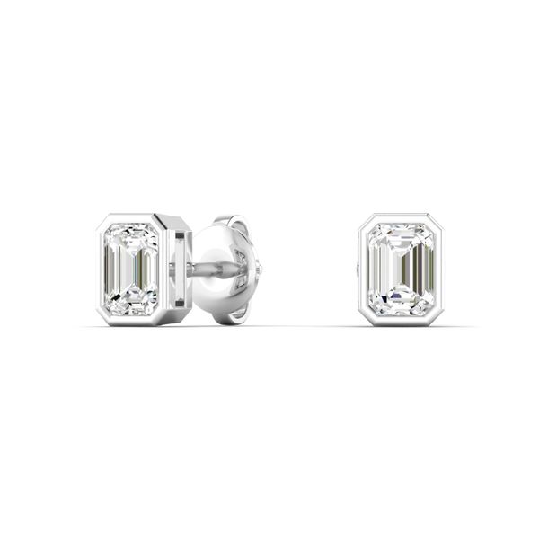 Lab Grown Diamond Earrings Image 3 Flora Gems Decatur, IL