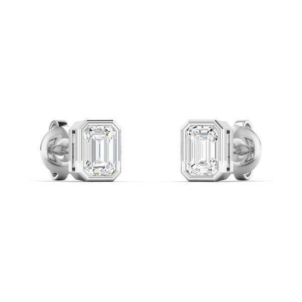 Lab Grown Diamond Earrings Image 4 Flora Gems Decatur, IL