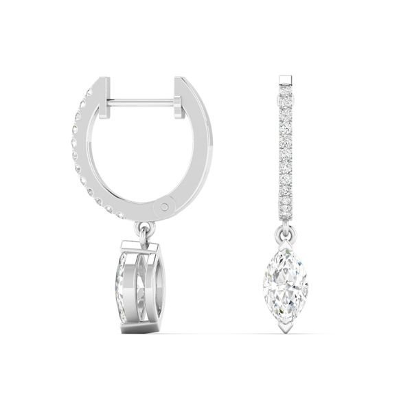 Lab Grown Diamond Earrings Image 2 Flora Gems Decatur, IL