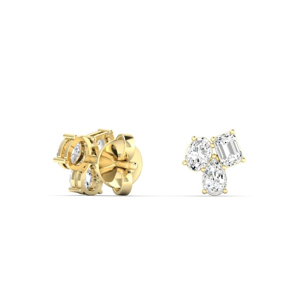 Lab Grown Diamond Earrings Image 3 Flora Gems Decatur, IL