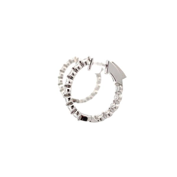 Lab Grown Diamond Hoop Earrings Image 2 Flora Gems Decatur, IL