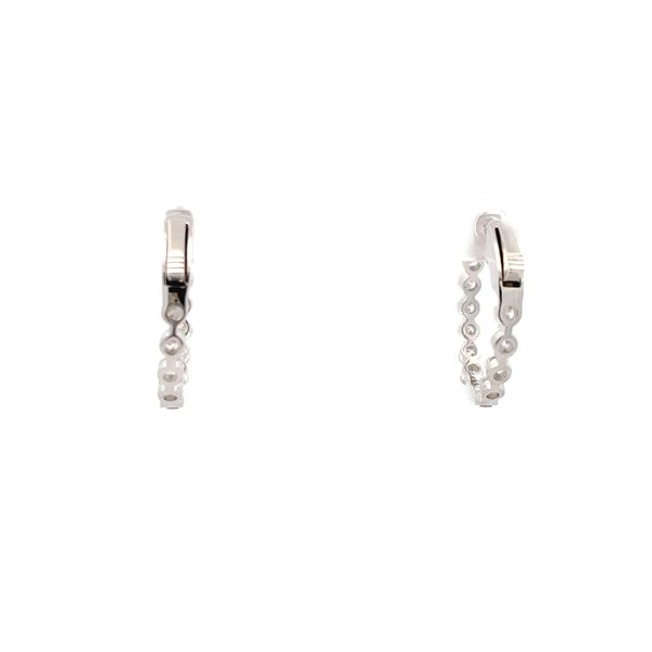 Lab Grown Diamond Hoop Earrings Image 3 Flora Gems Decatur, IL