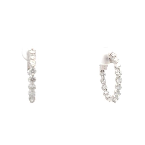 Lab Grown Diamond Hoop Earrings Flora Gems Decatur, IL