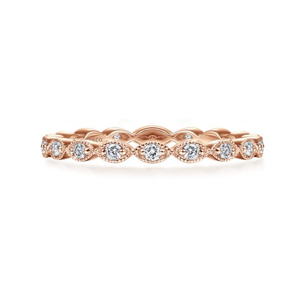 Diamond Stackable Band Image 2 Flora Gems Decatur, IL