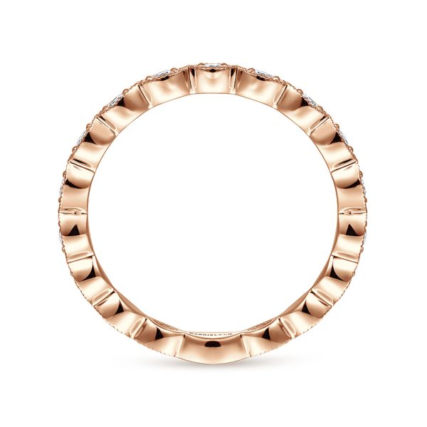 Diamond Stackable Band Image 3 Flora Gems Decatur, IL