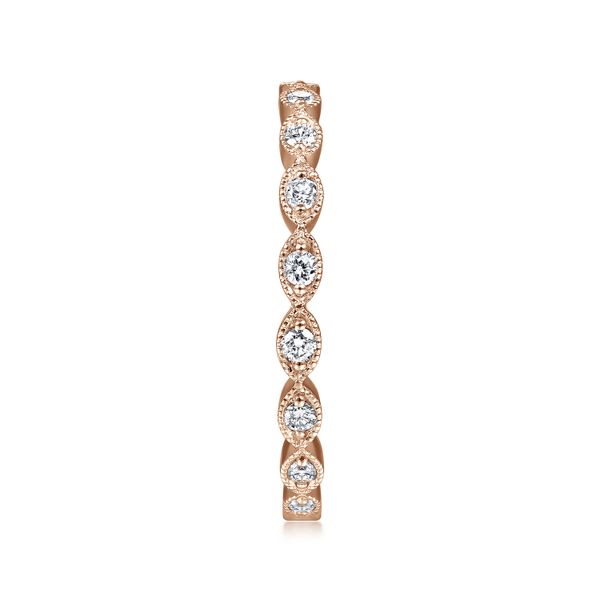 Diamond Stackable Band Image 5 Flora Gems Decatur, IL