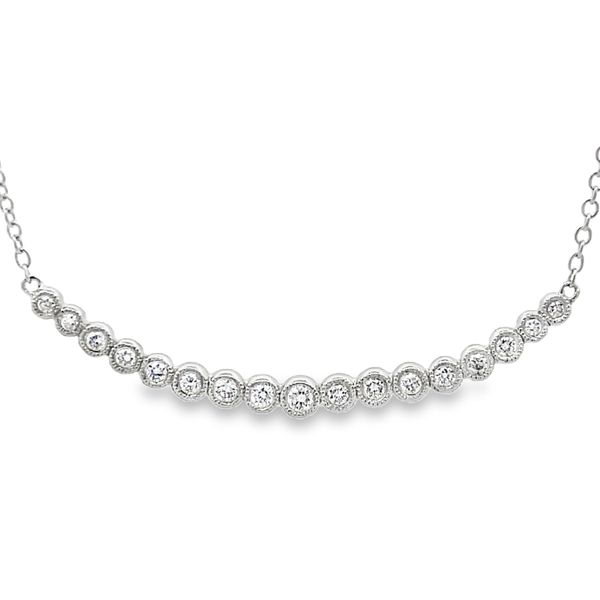 Lab Grown Diamond Bar Necklace Flora Gems Decatur, IL