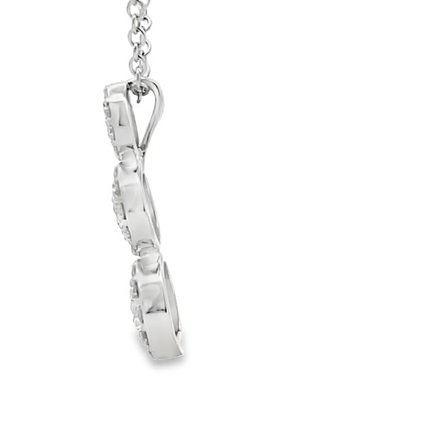 Lab Grown Diamond Cluster Necklace Image 2 Flora Gems Decatur, IL