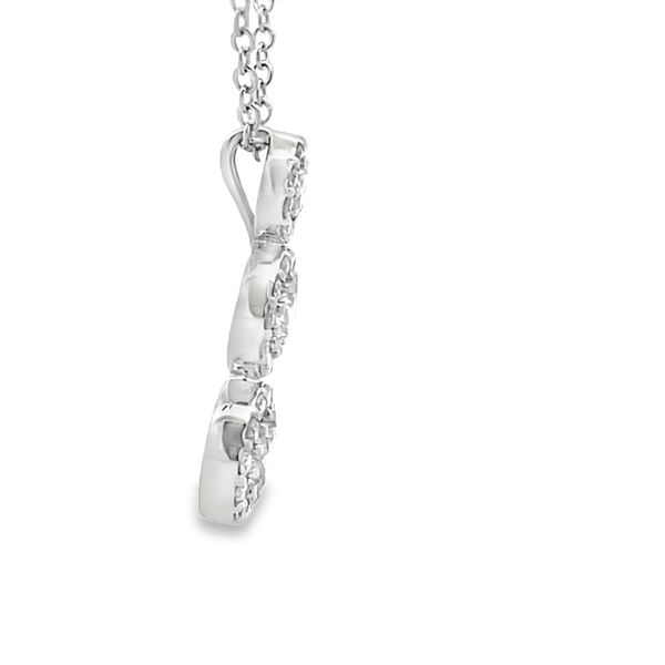 Lab Grown Diamond Cluster Necklace Image 4 Flora Gems Decatur, IL