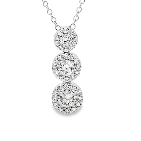 Lab Grown Diamond Cluster Necklace Flora Gems Decatur, IL