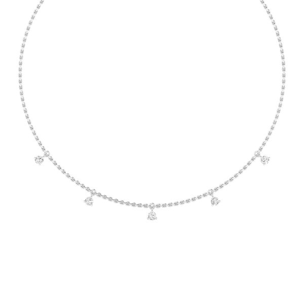 Lab Grown Diamond Necklace Image 2 Flora Gems Decatur, IL