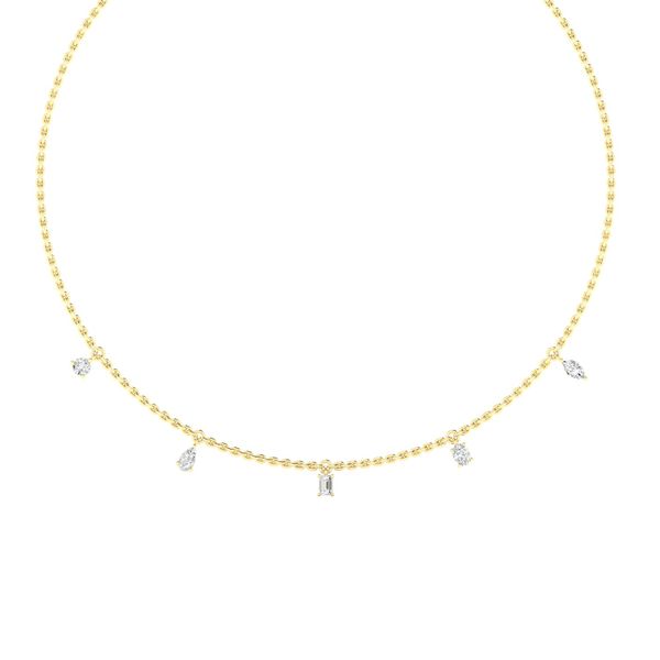 Lab Grown Diamond Necklace Image 2 Flora Gems Decatur, IL