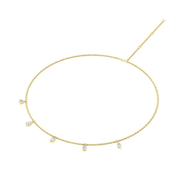 Lab Grown Diamond Necklace Image 3 Flora Gems Decatur, IL