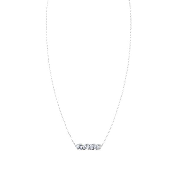 Lab Grown Diamond Necklace Image 2 Flora Gems Decatur, IL