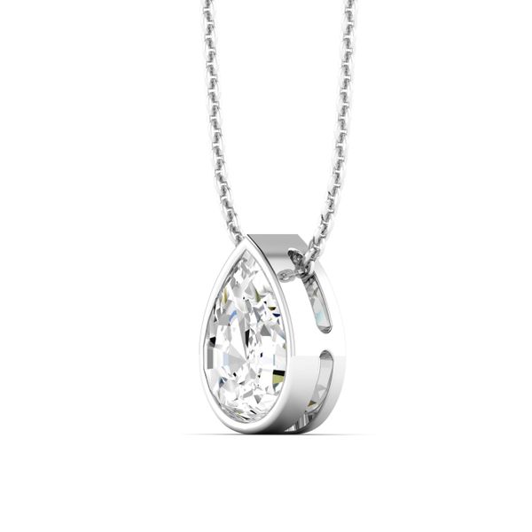 Lab Grown Diamond Necklace Image 2 Flora Gems Decatur, IL