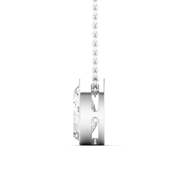 Lab Grown Diamond Necklace Image 3 Flora Gems Decatur, IL