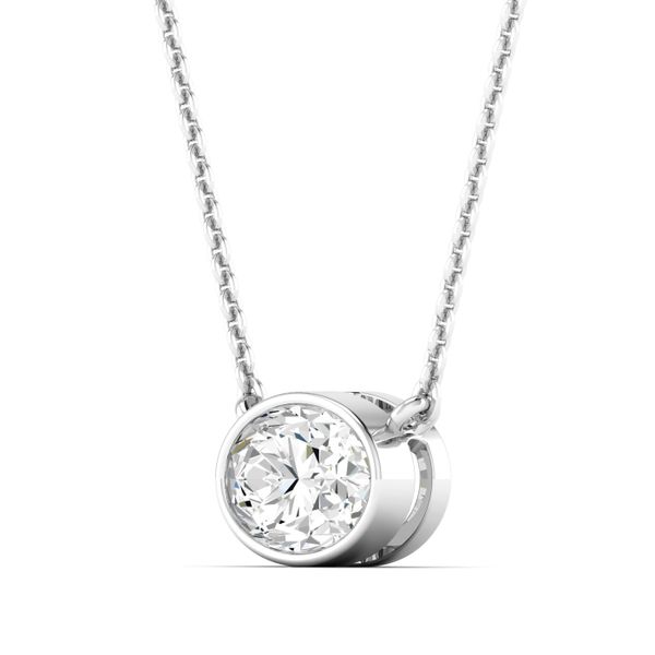 Lab Grown Diamond Necklace Image 2 Flora Gems Decatur, IL