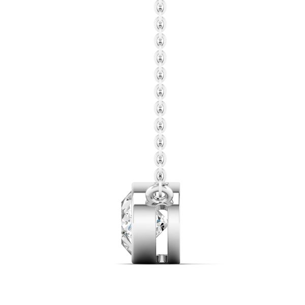 Lab Grown Diamond Necklace Image 3 Flora Gems Decatur, IL