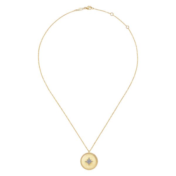 Diamond Medallion Necklace Image 2 Flora Gems Decatur, IL