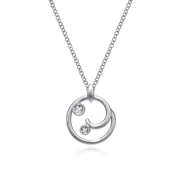 Sterling Silver and Diamond Necklace Flora Gems Decatur, IL