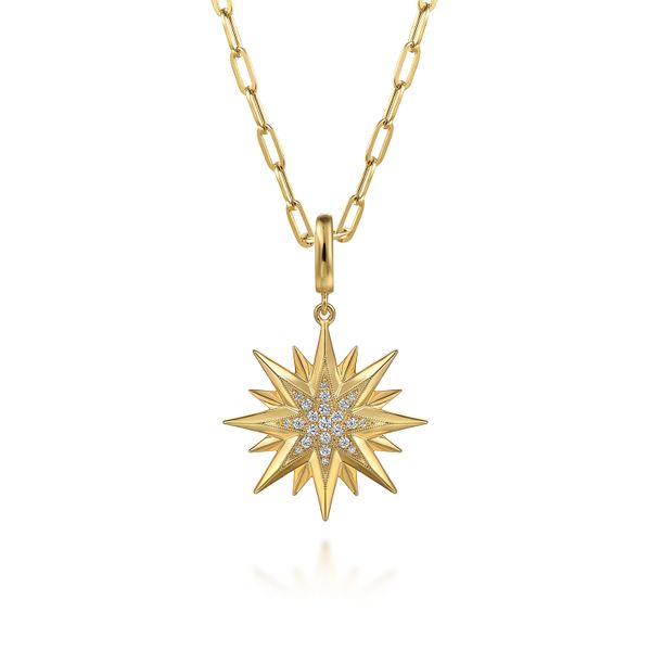 Diamond Starburst Pendant Image 3 Flora Gems Decatur, IL