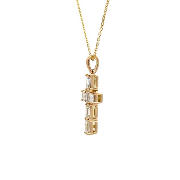 Roberto Coin Diamond Cross Necklace Image 2 Flora Gems Decatur, IL