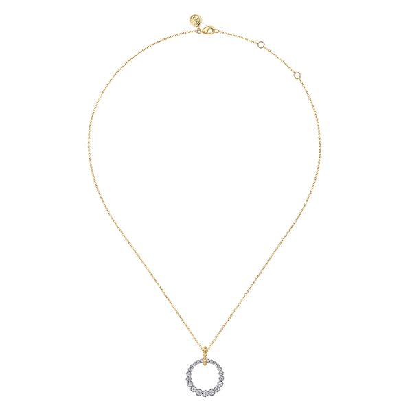 Diamond Open Circle Necklace Image 2 Flora Gems Decatur, IL