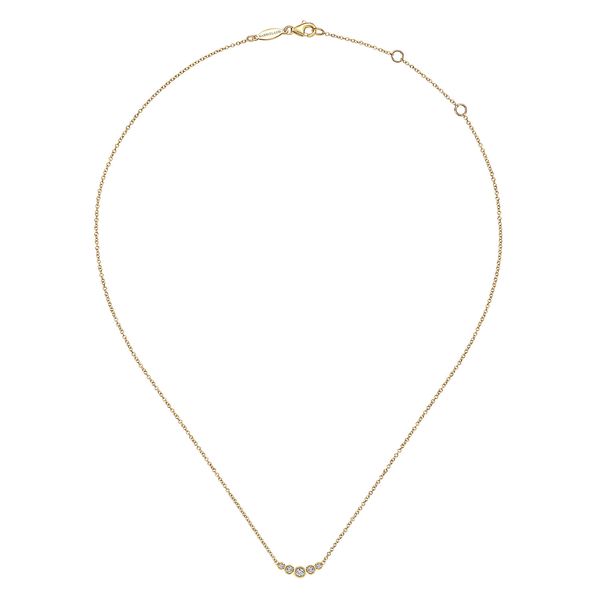 Diamond Bar Necklace Image 2 Flora Gems Decatur, IL