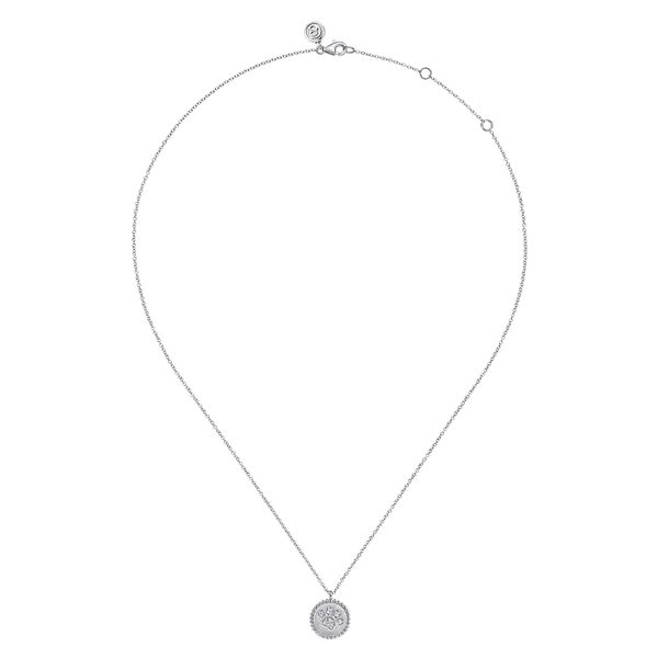 Sterling Silver and Diamond Necklace Image 3 Flora Gems Decatur, IL