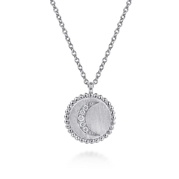 Sterling Silver and Diamond Necklace Image 2 Flora Gems Decatur, IL