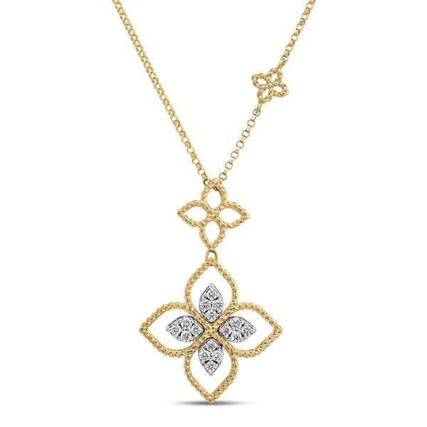 Roberto Coin Diamond Flower Necklace Flora Gems Decatur, IL