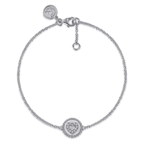 Sterling Silver and Diamond Bracelet Image 2 Flora Gems Decatur, IL