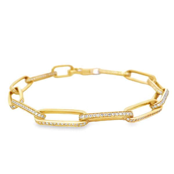 Diamond Paperclip Bracelet Flora Gems Decatur, IL