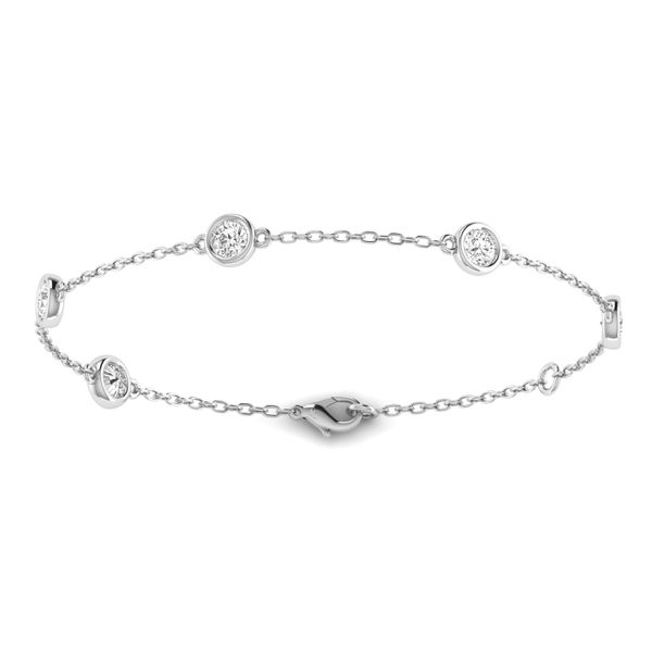 Lab Grown Diamond Bracelet Image 2 Flora Gems Decatur, IL