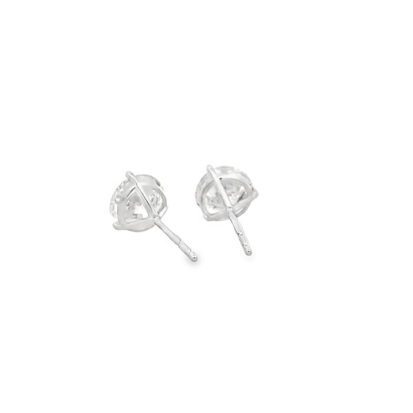 Lab Grown Diamond Stud Earrings Image 3 Flora Gems Decatur, IL