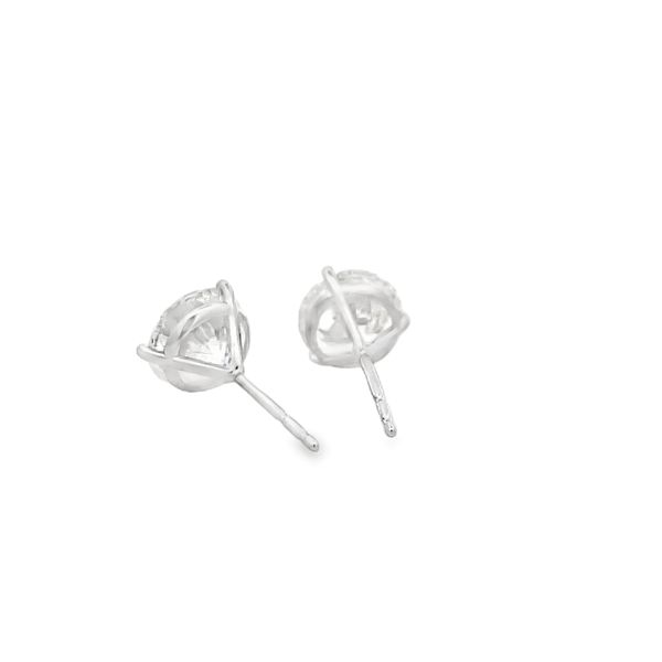 Lab Grown Diamond Stud Earrings Image 3 Flora Gems Decatur, IL