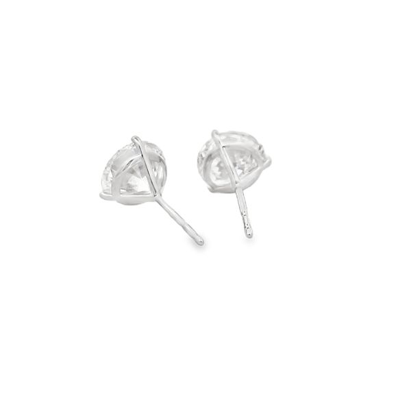 Lab Grown Diamond Stud Earrings Image 3 Flora Gems Decatur, IL