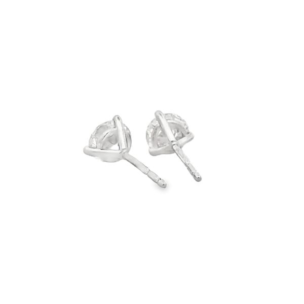 Lab Grown Diamond Stud Earrings Image 3 Flora Gems Decatur, IL