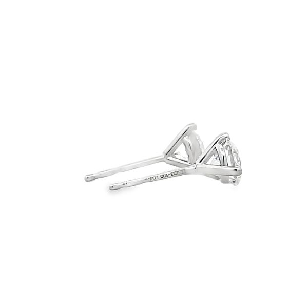 Lab Grown Diamond Stud Earrings Image 4 Flora Gems Decatur, IL