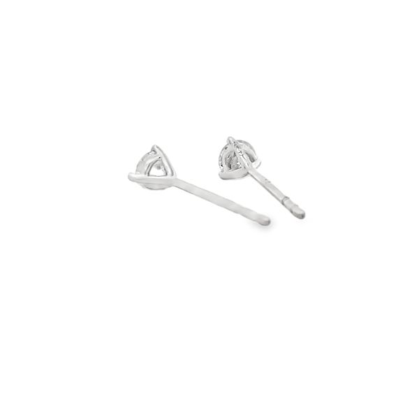 Lab Grown Diamond Stud Earrings Image 3 Flora Gems Decatur, IL